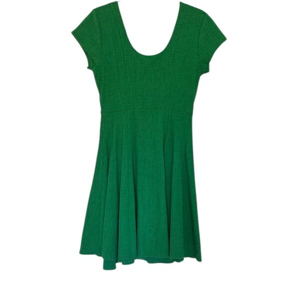 Maeve Anthropologie Green Fit and Flare Nova Knit Mini Dress Size Small - Picture 5 of 12